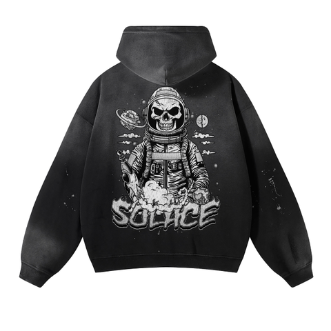 Solace Astronaut Vintage Black Hoodie
