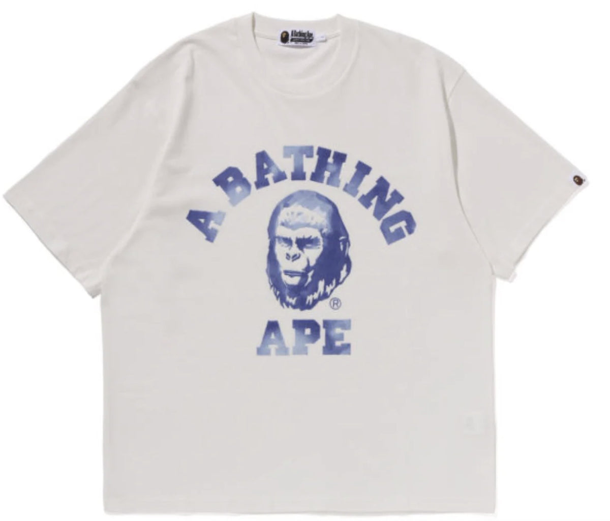 BAPE Ivory College Graphic Tee