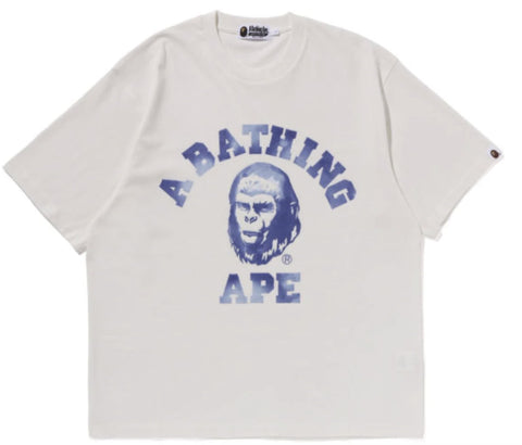 BAPE Ivory College Graphic Tee