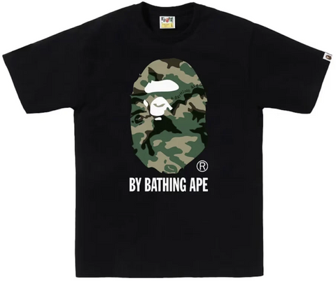 BAPE Woodland Camo By Bathing Ape Black Tee