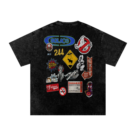 Solace Logos Black Tee