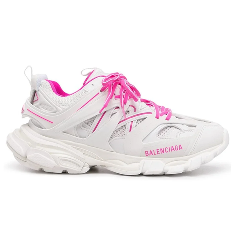 Balenciaga Track White Pink Women's Pre-Owned