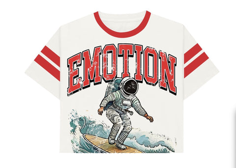 Mixed Emotion Beach Cropped Tee