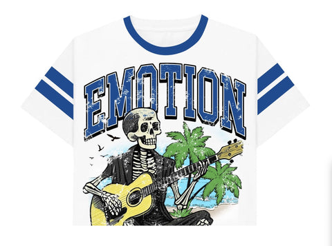 Mixed Emotion Guitar Cropped Tee