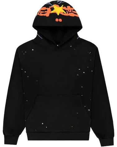 Sp5der Heavy Web Hoodie Black