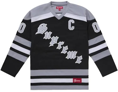 Supreme Patches Hockey Jersey Black