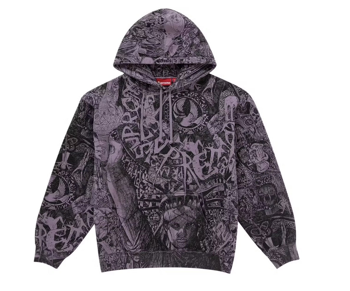 Supreme Liberty Hoodie Dusty Purple