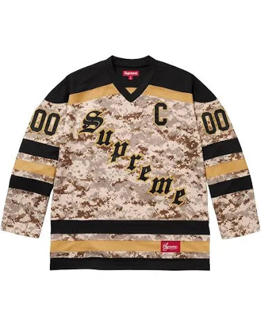 Supreme Patches Hockey Jersey Digital Camo