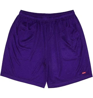 Supreme Small Box Mesh Shorts Purple
