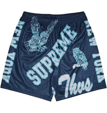 Supreme Varsity Mesh Shorts Blue